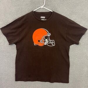 Cleveland Browns NFL Men's‎ XL Richardson T-shirt Brown Short Sleeve Top #33
